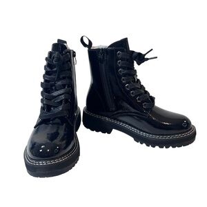 Dunes Cannon Black Crinkle Memory Foam Boots Womens Size 6.5 New